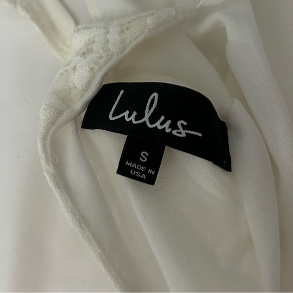 Lulus - White Lace Backless Dress - Picture 6 of 13